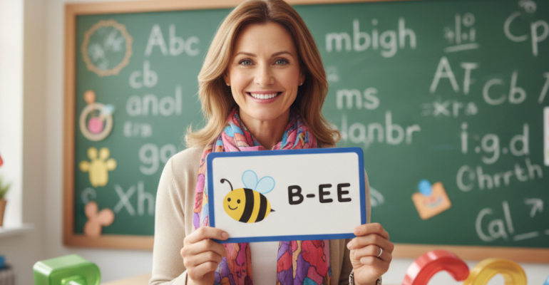 Phonics teaching course, master sounds, early literacy, reading instruction, teacher training banner