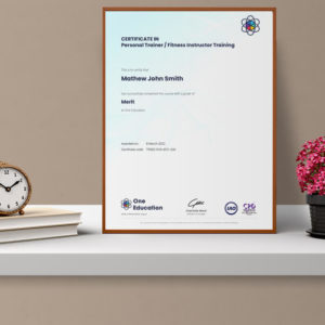 New Certificate On A Table