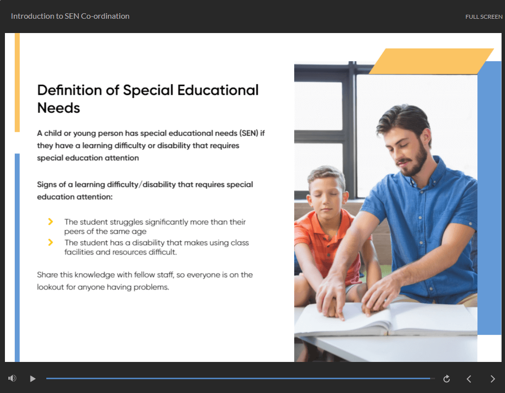 SENCO (Special Educational Needs Coordination) Training Online One