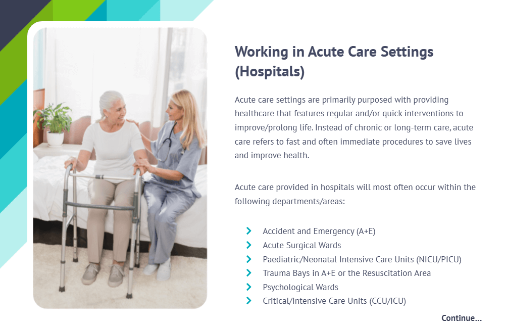 nursing assistant training