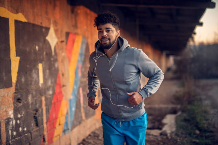 Man jogging for Lose Weight Fast