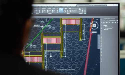 AutoCAD Electrical Design course interface with detailed circuit schematics on display.
