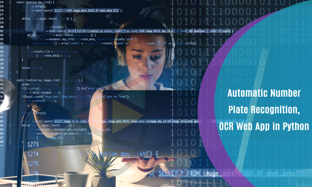 Automatic Number Plate Recognition, OCR Web App in Python