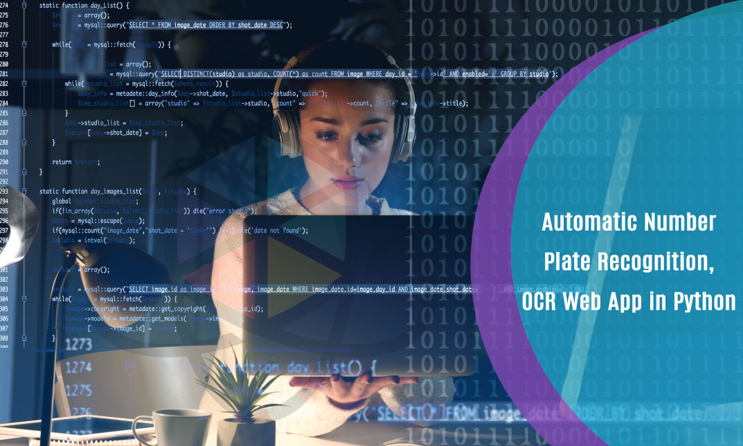 Automatic Number Plate Recognition, OCR Web App in Python