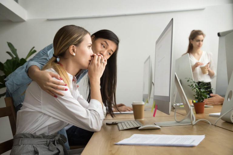 Employee being empathatic to her teammate, workplace commnication