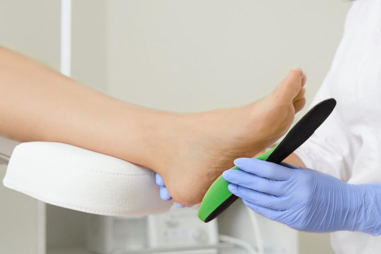 Flatfoot treatment, Podiatry clinic.