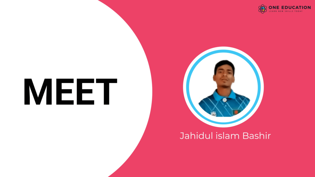 One Education Course Review by the student named Jahidul Islam