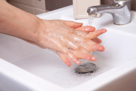 Interlink Your Fingers for Washing your Hands