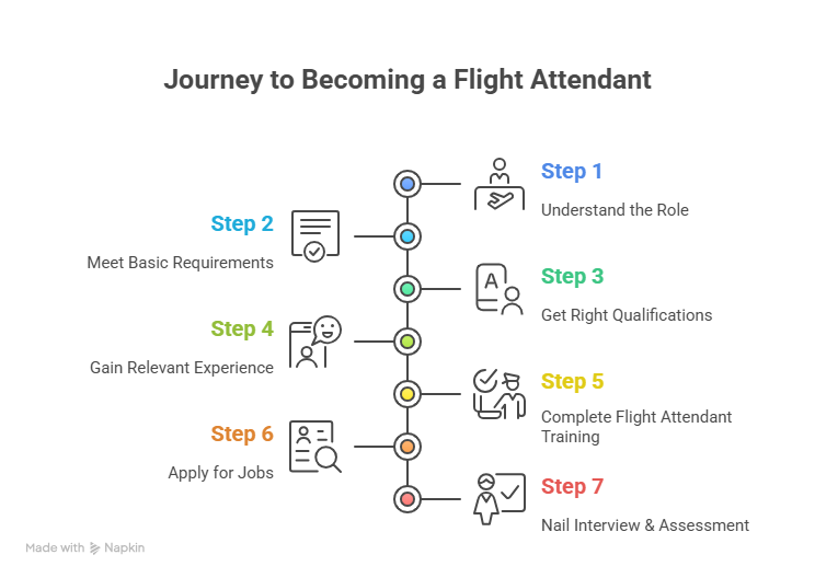 How to Become a Flight Attendant - visual selection