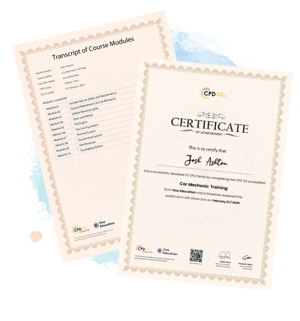 CPDQS Certificate by One Education