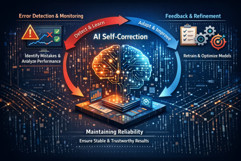 AI self-correction process overview