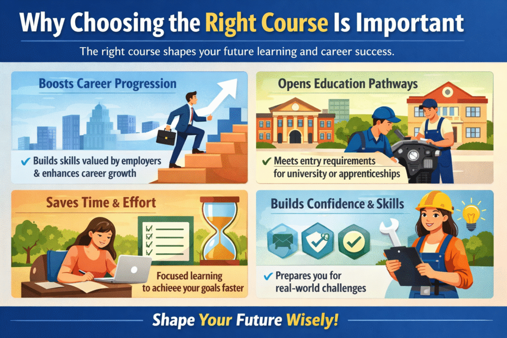 Choosing the right course for success