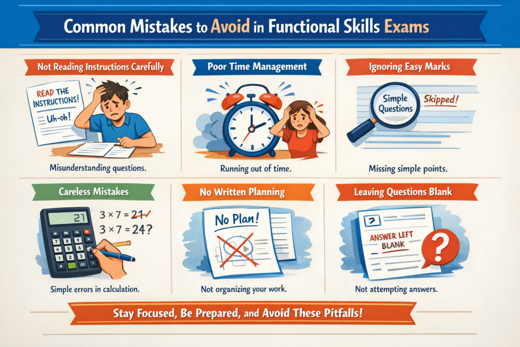 Common Mistakes to Avoid in Functional Skills Exams​