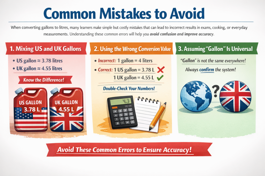 Common gallon conversion mistakes explained