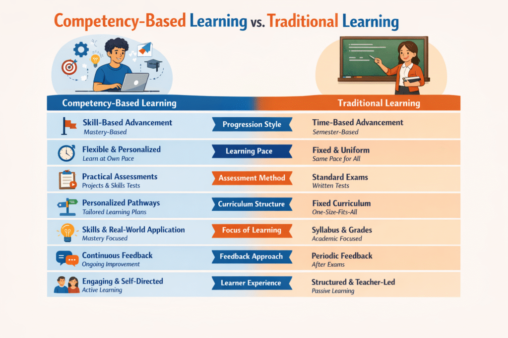 Competency-Based Learning vs Traditional Learning