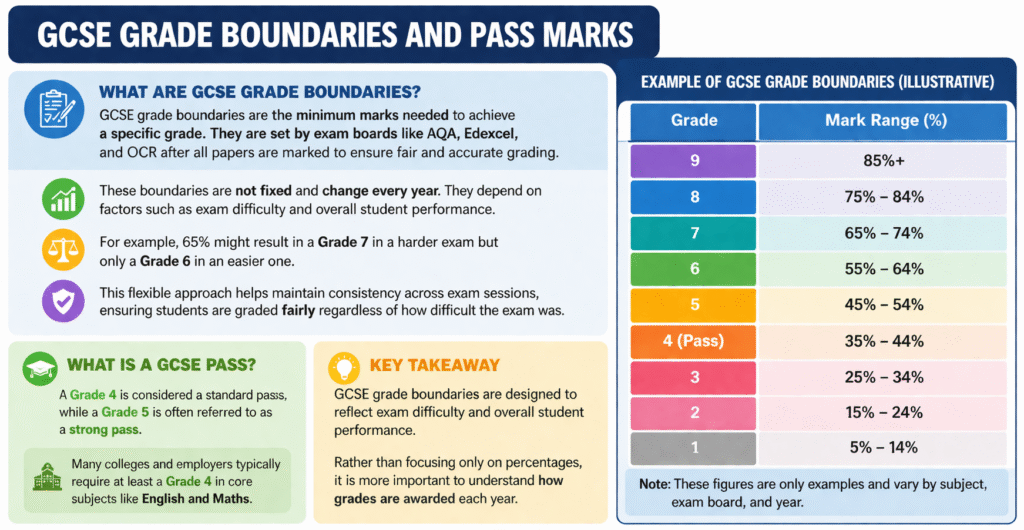 GCSE grade boundaries explained
