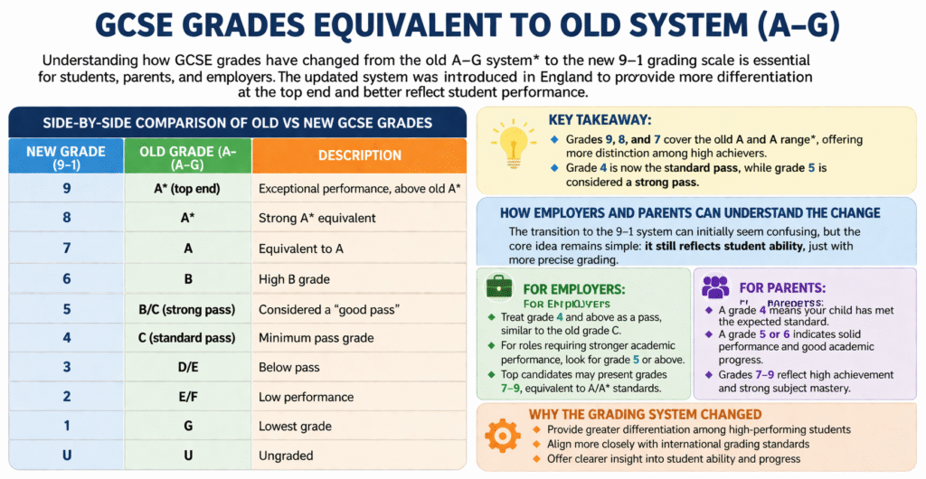 GCSE grading changes_ comparison infographic