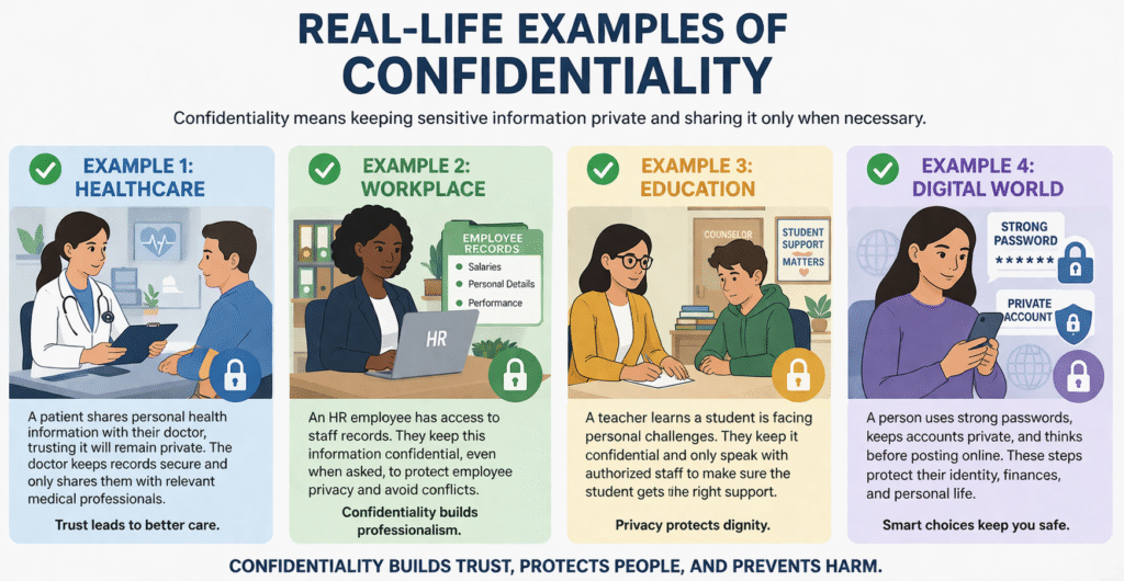 Real-life examples of confidentiality