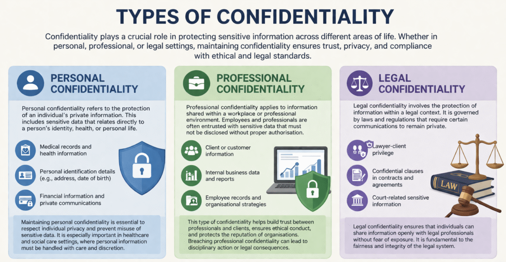 Types of confidentiality