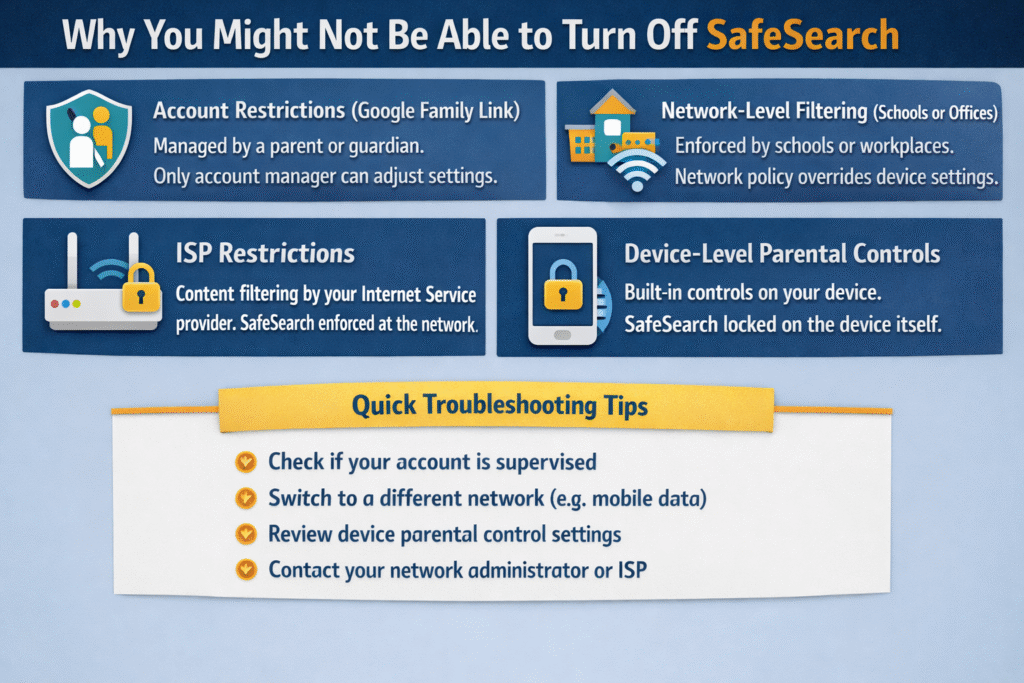 Why SafeSearch Might Not Turn Off