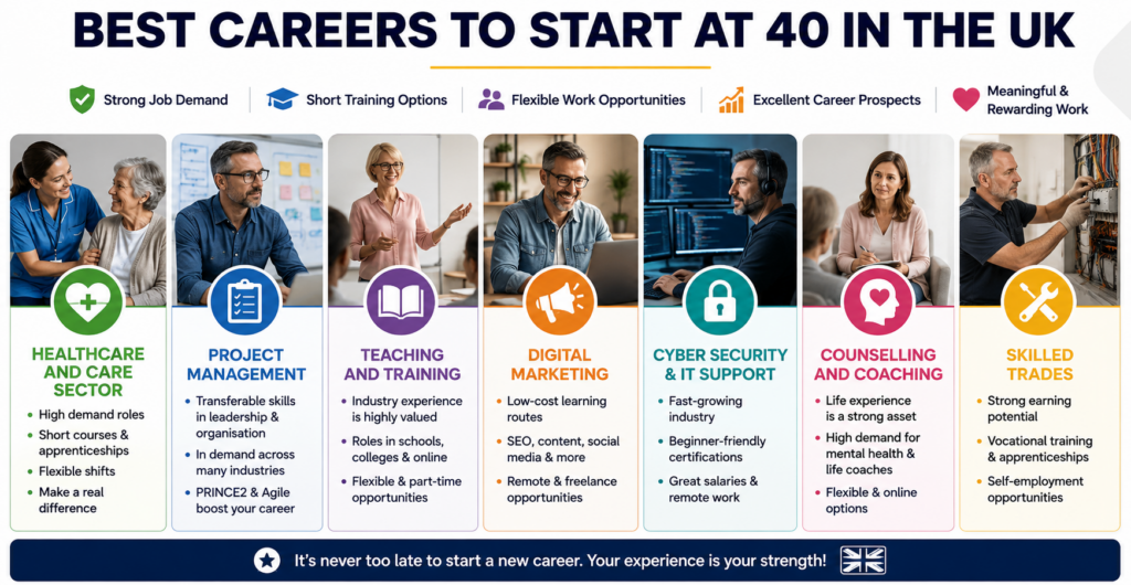 Best Jobs To Retrain For At 40 Uk