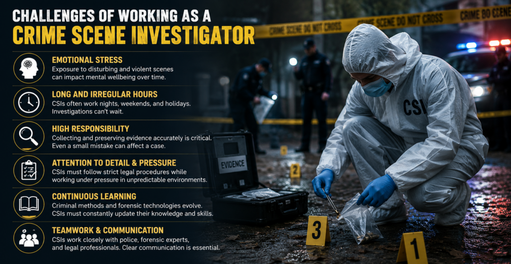 Challenges of Working as a Crime Scene Investigator
