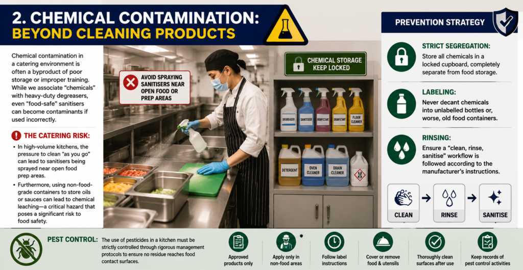 Contamination And Cleanliness Risks Types of Food Contamination & Risks in Catering Kitchens – One Education