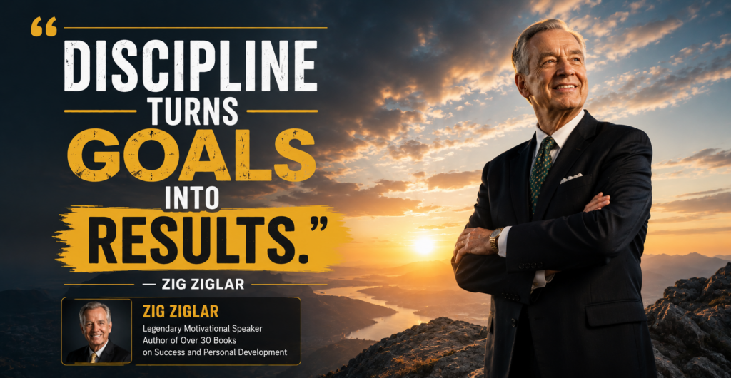 Discipline turns goals into results