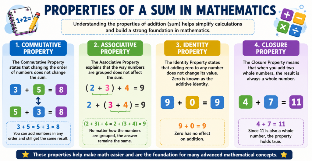 Properties of a Sum in Mathematics