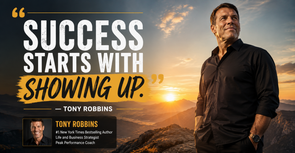 Success starts with showing