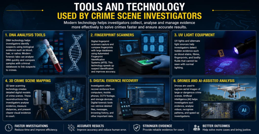 Tools and Technology Used by Crime Scene Investigators