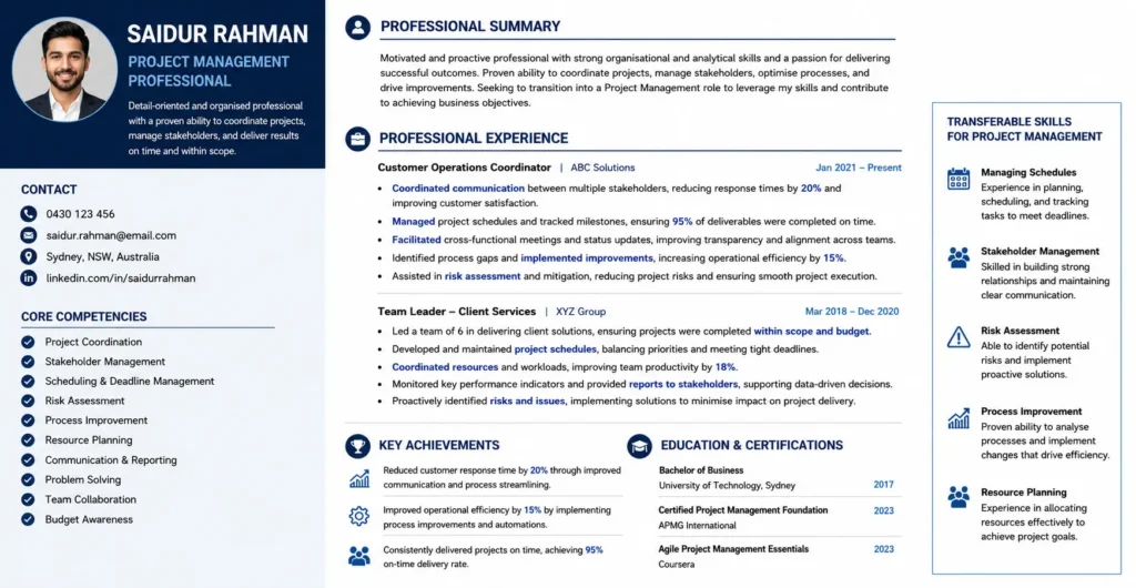 Create a Resume That Highlights Project Management Potential