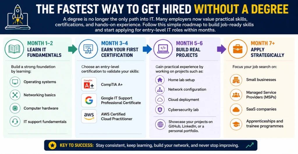 The Fastest Way to Get Hired Without a Degree