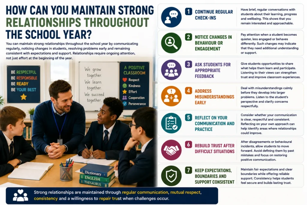 How Can You Maintain Strong Relationships Throughout the School Year