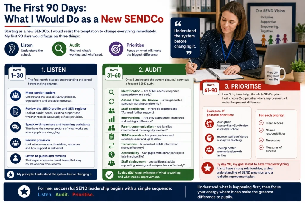 The First 90 Days What I Would Do as a New SENDCo