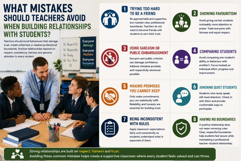 What Mistakes Should Teachers Avoid When Building Relationships with Students